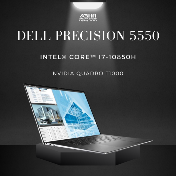 Dell Precision 5550 Laptop i7-10850H,16GB,512GB SSD, Quadro T1000, 15.6" FHD+