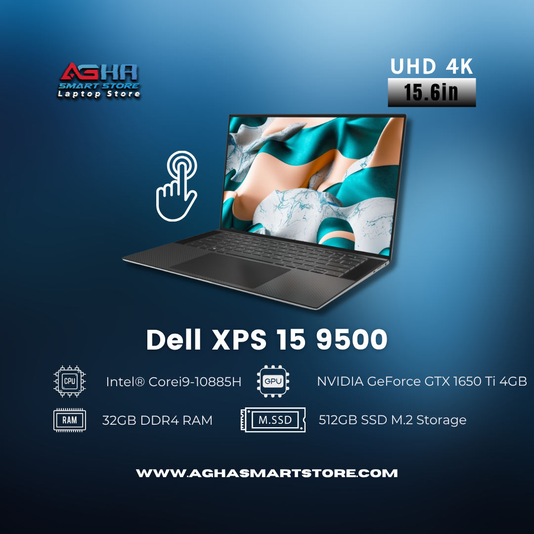 Dell XPS 15 9500 BY AGHA SMART STORE LAPTOP EGYPT متحر اغا سمارت ستور مصر لابتوب لابتوبات استيراد