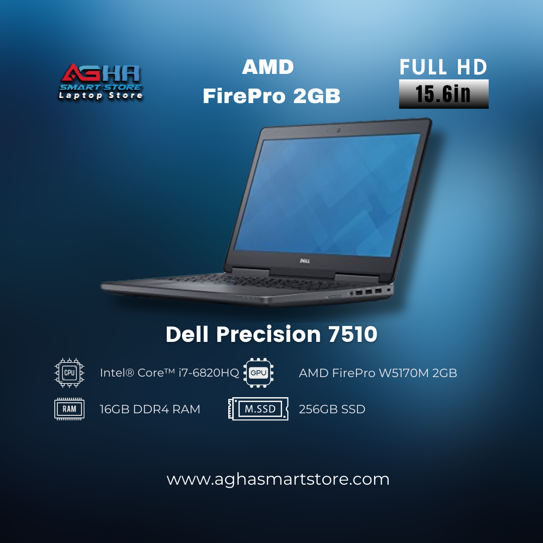 Dell Precision 7510 AMD FirePro W5170M 2GB by agha smart astore laptop egypt مصر لابتوب اغا سمارت ستور متجر