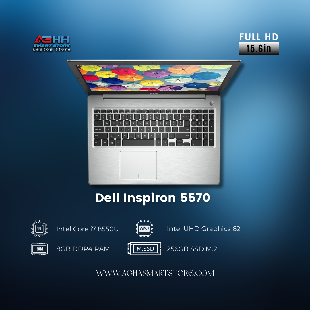 Dell Inspiron 5570 - 15 BY AGHA SMART STORE LAPTOPS EGYPT متجر اغا سمارت ستور مصر لابتوب