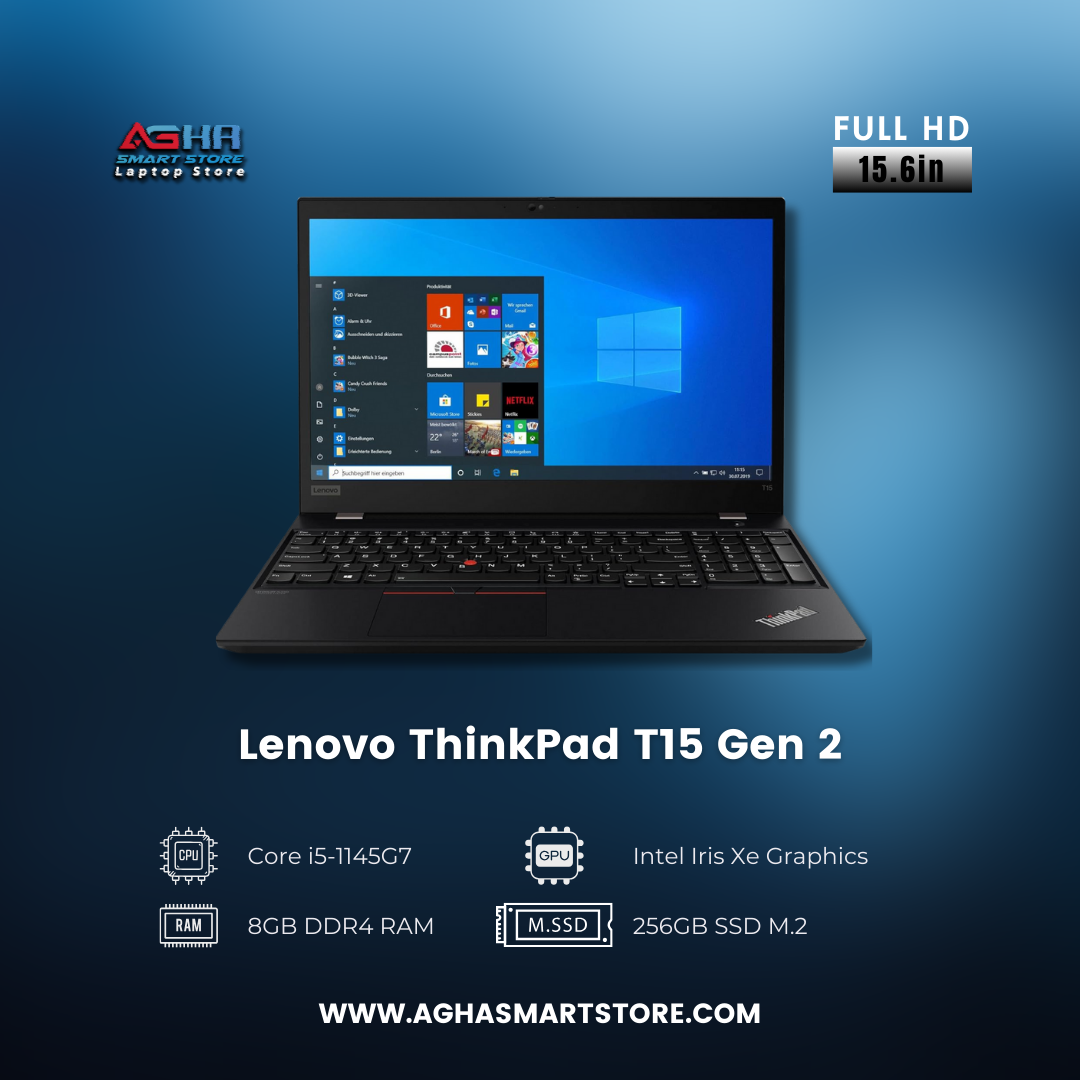 Lenovo ThinkPad T15 Gen 2 BY AGHA SMART STORE LAPTOPS EGYPT متحر اغا سمارت ستور لابتوب مصر