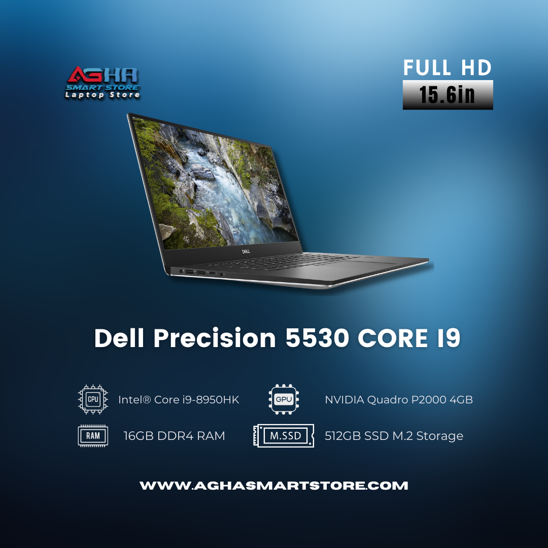 Dell Precision 5530 CORE I9 BY AGHA SMART STORE LAPTOP EGYPT مصر متجر اغا سمارت ستور لابتوب