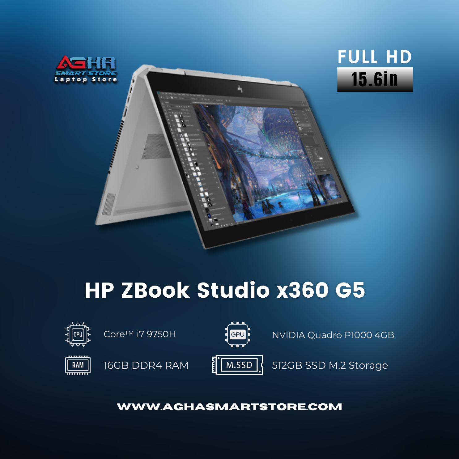 HP ZBook Studio x360 G5 BY AGHA SMART STORE LAPTOP EGYPT مصر لابتوب اغا سمارت ستور