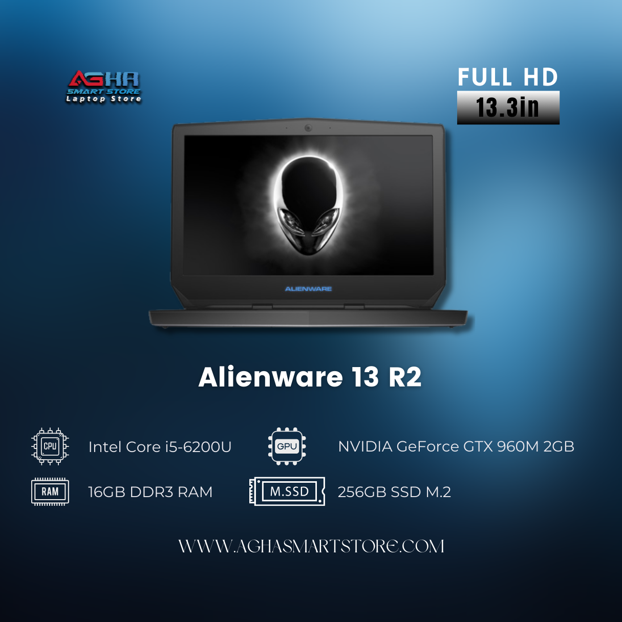  Alienware 13 R2 BY AGHA SMART STORE LAPTOPS EGYPT متجر اغا سمارت ستور مصر
