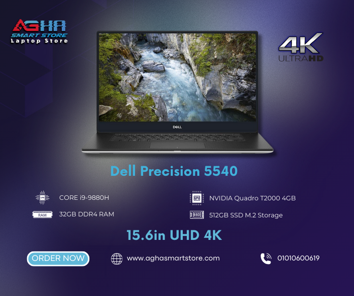 DELL PRECISION 5540 CORE I9 4K BY AGHA SMART STORE