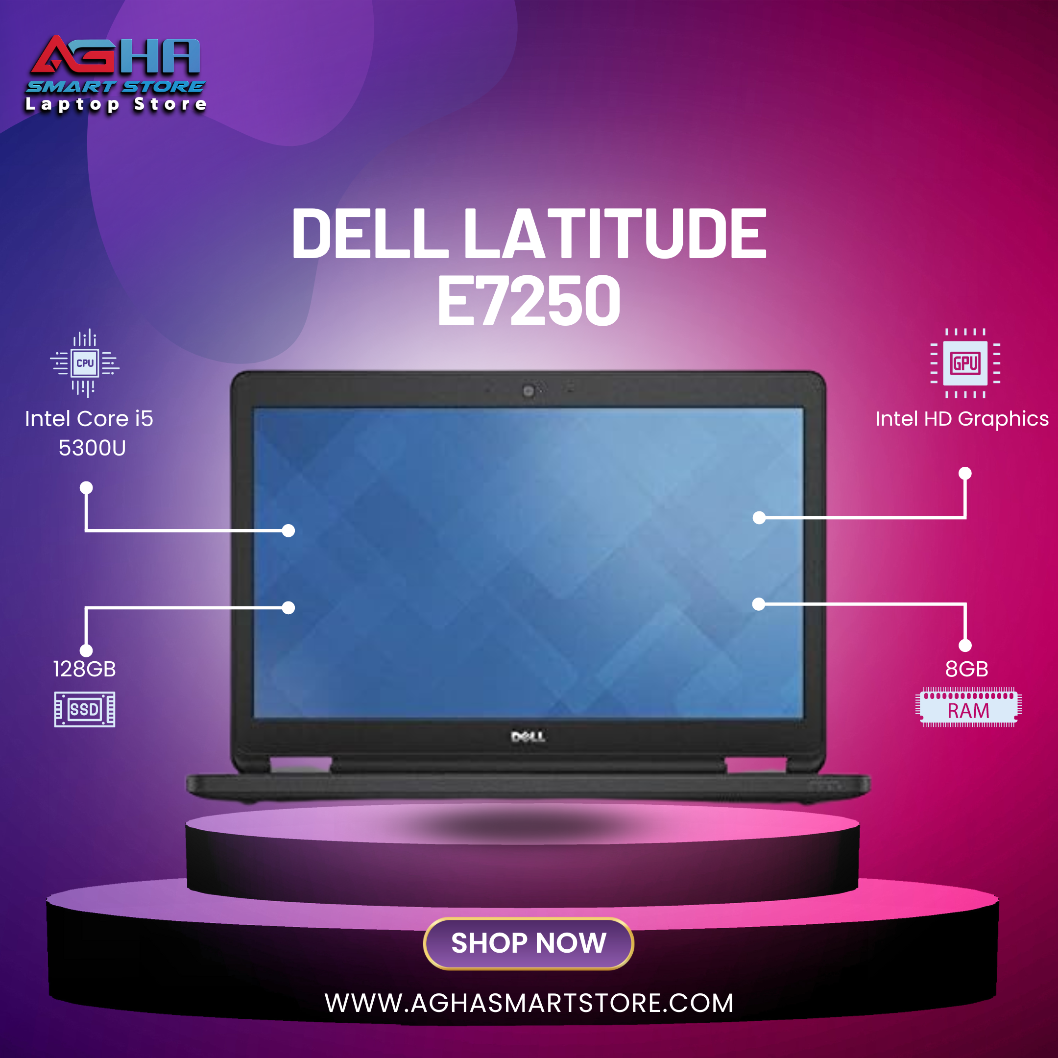 Dell Latitude E7250 by agha smart store