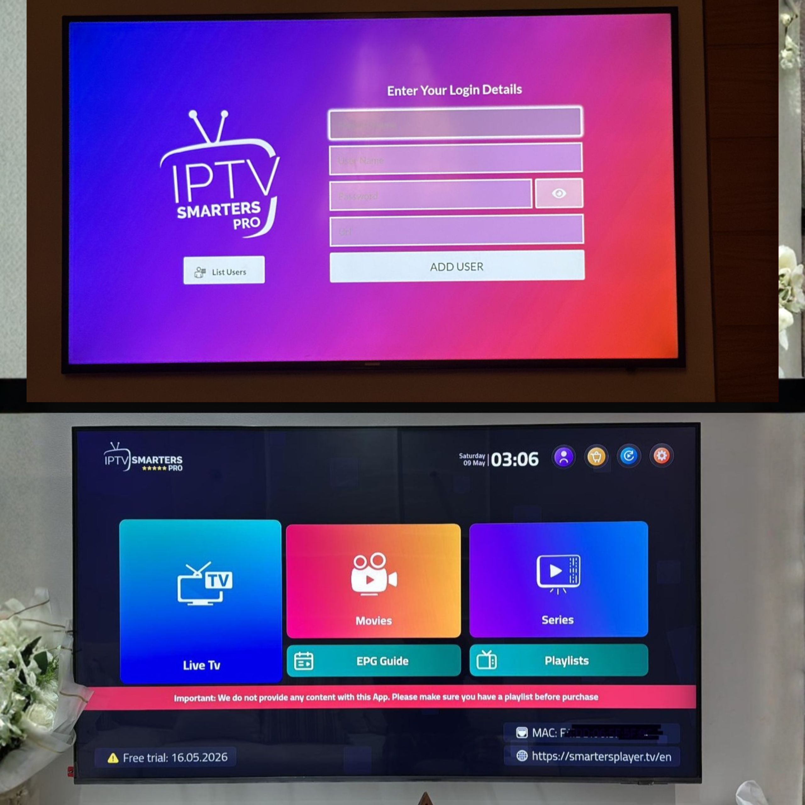 اشتراكات IPTV SMARTERS PRO الاحترافية اشتراكات IPTV اشتراك iptv مصر ibo player iptv egypt اشتراكات iptv iptv اشتراك مصر سعر اشتراك iptv في مصر iptv اشتراك