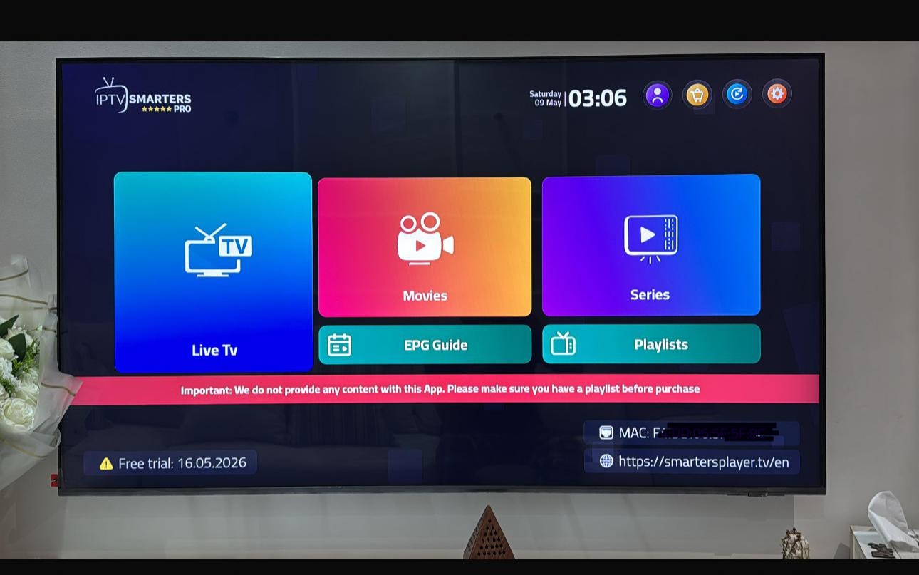 تفعيل IPTV SMARTERS PRO PLAYER