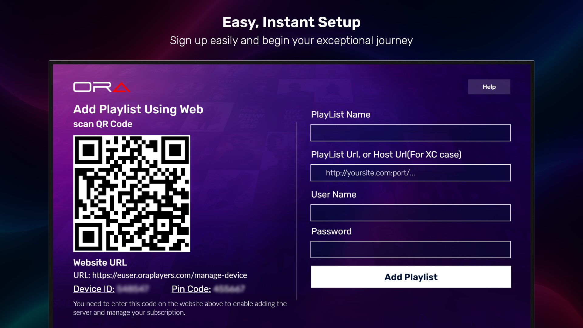 اشتراكات IPTV ORA PLAYER الرسمية اشتراكات iptv اشتراك IPTV iptv egypt